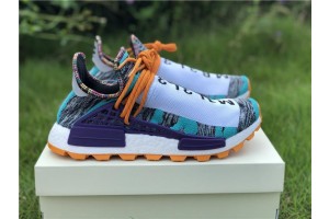 Pharrell Williams X Adidas Originals Human Race NMD Trail "SOLARHU" White Purple Orange (HR-0027)