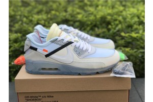 2018 OFF-WHITE X Nike Air Max 90 White AA7293-100