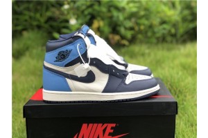 Air Jordan 1 Retro High OG "Obsidian" University Blue 555088-140