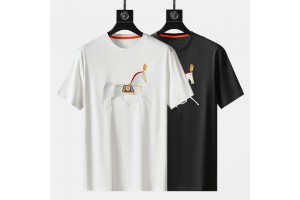 Hermes Embroidered T-shirt HM004