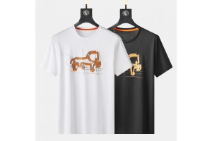 Hermès Short Sleeve T-Shirt Black/White