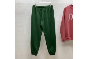 Balenciaga Cotton Sports Pants Green