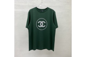 Chanel Short Sleeve T-Shirt Dark Green