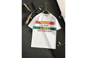Gucci striped letter printing T-shirt