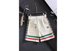 Gucci luminous knitted stitched green shorts