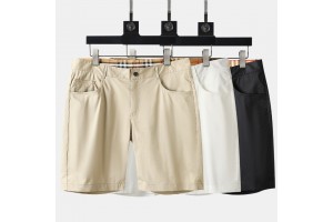Burberry Men's Khaki Cotton Casual Shorts