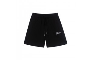 Dior embroidery front and rear shorts black