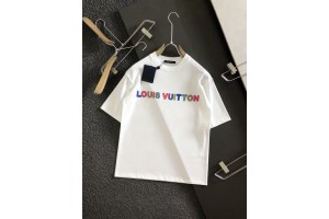 LV short sleeves short T - White/ Black