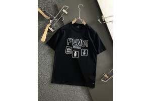 Fendi Short Sleeve T-shirt Black