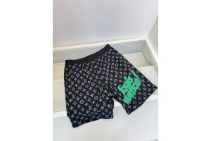 Louis Vuitton Shorts Logo Black/White/Green