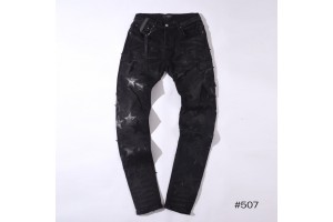 Amini Black Jeans - Star Logo