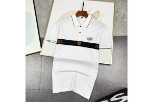 Louis Vuitton Short  POLO Sleeve T-shirts Black/White