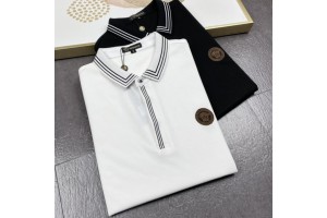 Versace Short Logo Polo White/Black