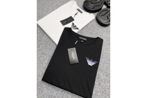 Armani Short Sleeve T-Shirt White/Black