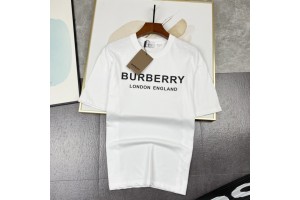 Burberry Short  Logo Sleeve T-Shirt White/Black