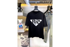 Prada Short Sleeve T-Shirt White/Black PRA-0003