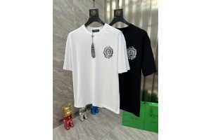 Chrome Hearts Short Sleeve T-Shirt White/Black CHH-0001