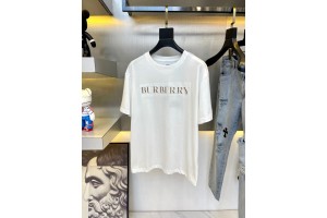 Burberry Short Sleeve T-Shirt White/Black BUR-0004