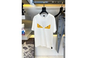 Fendi Short Sleeve T-Shirt White/Black FEN-0004