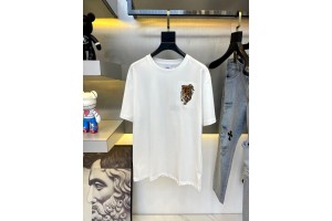 Burberry Short Sleeve T-Shirt White/Yellow/Black BUR-0003