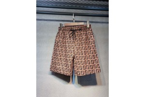 Fendi Shorts Copper Yellow  FEN-0003