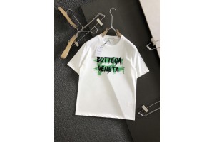 Bottega Veneta Short Sleeve T-shirts White/Black BV-0001