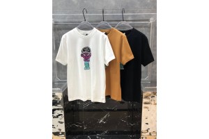 Moncler Short Sleeve T-shirt Black/Brown/White