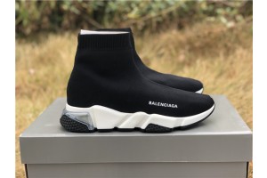 Balenciaga Speed Clear Sole Sneaker Black/White