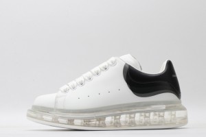 Alexander McQueen Oversized Sneaker White Black Clear Sole