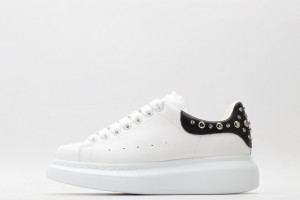 Alexander McQueen Oversized Studded Sneaker White Black