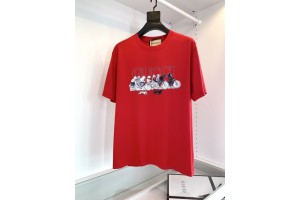 Gucci Short Sleeve T-shirts White/Red