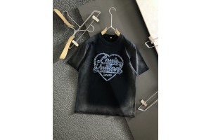 LV Embroidery "LV" Letters Short Sleeves T
